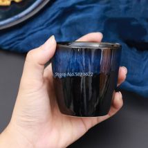 Tasse à café en céramique, série bleue, tasse de petit déjeuner, tasse de thé de l&#39;après-midi, vaisselle rétro Simple