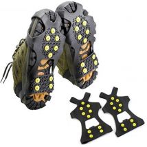 1 paire de chaussures antidérapantes à 10 Crampons, chaussures d'escalade de neige, de randonnée, offre spéciale