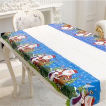 1PC jetable noël nappe dessin animé PVC nappe noël nouvel an fête Table décoration Festival vaisselle