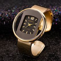 Montres à Quartz pour femmes, nouvelle de luxe, cadran en or et en argent, horloge tendance bayan kol saati,