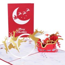 3D Merrry noël voeux cartes Valentine amant joyeux anniversaire carte postale papier anniversaire mariage Invitations cartes