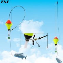 flotteur de pêche automatique paresseux Novice Top vitesse outil de pêche équipement en acier crochet connecteur broche pour poisson avec 6 M lignes T4