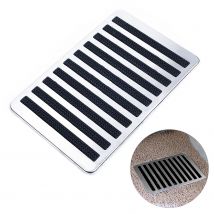 Tapis plaque pied tapis talon antidérapant 23.5X16cm acier inoxydable universel