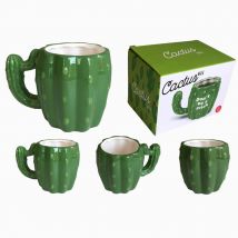 Tasses et tasses à café Cactus vert 350ml | En céramique, au lait Cactus vert avec poignée, tasse de café, nouveauté, pour vos amis/enfants