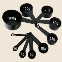 Cuillères de mesure pour la cuisine, cuillère à thé, à sucre, tasses de mesure pour la farine, ustensiles de cuisine 5/10 pièces