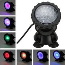 Projecteur sous-marin Submersible de 36 LED pour le projecteur de fontaine de piscine de réservoir de poissons d'étang de jardin d'eau-4 couleurs facultatives
