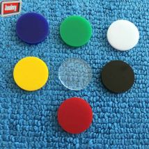 Coussin de queue de billard en acrylique coloré, 3 pièces, 14mm, noir américain