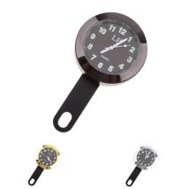 Montre cadran étanche montage guidon moto | Noir, pour moto