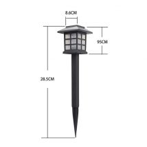 Lumières solaires lampe à LED extérieur lumière solaire voie jardin lumière paysage éclairage Patio cour pont chemin lampe solaire jardin lumière
