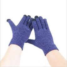 Gants tricotés épais pour hommes | 1 paire, gants pour écran de téléphone, hiver, laine chaude et cachemire, gants solides, gants d'affaires pour hommes