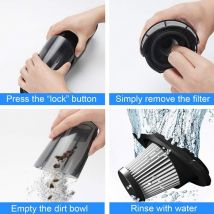 Aspirateur à main sans fil, aspirateur de voiture sans fil Rechargeable 7Kpa aspirateur Portable léger humide sec pour
