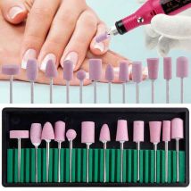 Kit de foret à ongles Kit de manucure polissage meulage Kit de tête de ponçage pour Salon de manucure maison WH998