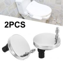 Raccords de charnières pour siège de toilette | Fixation supérieure 2 pièces, bricolage, dégagement rapide, remplacement de la vis de charnière pour fournitures de toilette et salle de bain