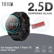 Protecteur d&#39;écran pour montre Garmin Fenix 7S Epix, Film en verre trempé transparent anti-rayures 2.5D 9H, 2 pièces