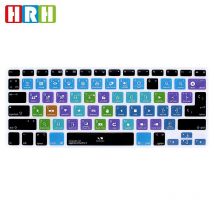 HRH-protection de la peau de clavier, pour Mac Air Pro Retina 13 "15 pouces, fonction avec raccourcis espagnols en Silicone, pour Mac Air Pro Retina 13" ue/US