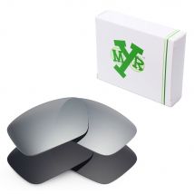Mryok-lentilles de rechange antirayures polarisantes | 2 paires, pour Oakley Fuel Cell, lunettes de soleil en titane noir et argent furtif