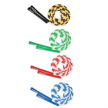 Corde à sauter perlée 280cm Fitness corde à sauter pour enfants hommes et femmes débutants intérieur extérieur exercice réglable et léger