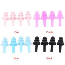4 pièces Silicone étanche natation bouchons d'oreille bouchons d'oreille oreille protecteur réduction du bruit cache-oreilles de protection 28*11mm