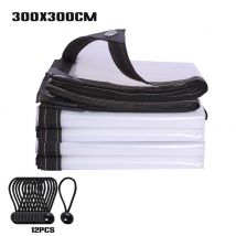 Bâche de protection transparente pour plantes 3*3m/2*3m/2*3m/2*2m, en Poly, imperméable, pour jardin, serre, hiver, protection des plantes