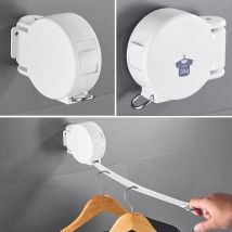 20kg mural rétractable corde à linge intérieur extérieur cintre salle de bain sèche-linge organisateur télescopique vêtements étendoir