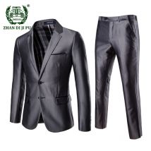 Ensemble Costume pour Homme, Costume smoking Slim pantalon Blazer, mariage, ensemble 2 pièces gris, grande taille 4XL