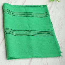 Serviette exfoliante longue en Viscose 5 pièces/lot | Serviette de bain, couleur verte, italie coréenne, fabriquée en chine