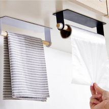 Tenture murale fer unipolaire porte-serviettes autocollants colle support de rangement pour cuisine lingettes porte-serviettes économiser de l'espace tissu support de séchage