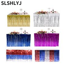 Rideau de pluie épais à franges, jupe de Table, rideau de porte, décoration de fond coloré, produits de noël, fête d&#39;anniversaire, mariage