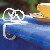 12 pièces en plastique Transparent couleur nappe pince fête pique-nique mariage multifonctionnel nappe pince à linge