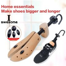 Arbres à chaussures en bois de pour femmes et hommes, extenseur de chaussures en bois de forme réglable