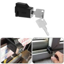 Verrou de porte fenêtre coulissante | En alliage d'aluminium, verrouillage de la fenêtre, verrouillage de la fenêtre coulissante, sécurité des enfants avec 2 clés