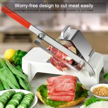 Trancheuse à viande alliage + acier inoxydable ménage épaisseur manuelle réglable viande et légumes trancheuse Gadget outils de cuisine
