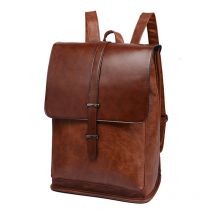 Sac à dos Vintage en cuir pour hommes, sac pour ordinateur portable, sac à dos pour hommes d&#39;affaires, sac à dos de voyage de bonne , sacs d&#39;école pour collège