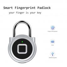 Cadenas intelligent à empreintes digitales | Serrure de porte électronique, sans clé, sécurité étanche, USB Rechargeable,
