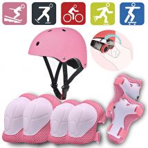 Hirigin 7 – casque de sécurité pour enfants, pour garçons et filles, ensembles de genouillères et coudières, patins de cyclisme, Protection de vélo, pièces/ensemble