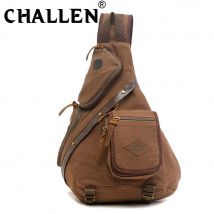 Sac en toile multi-fonction pour hommes, sacoche de poitrine de grande capacité, sac à bandoulière à double usage, sacoche tendance mauvais B45-30,