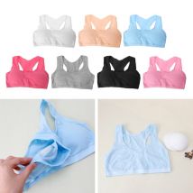 Sous-vêtements en coton pour jeunes filles | Vêtements pour le Sport sans fil, petits soutiens-gorge de formation,