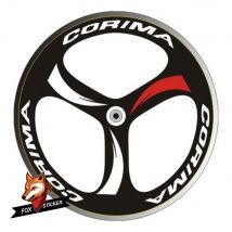 Carbone 3 rayons roue décalcomanie 700c Tri rayons roues autocollant route vélo roues décalcomanies pour COR1MA