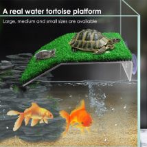 Tortue plate-forme repos tortue escalade échelle séchage bain au soleil terrasse simulé pelouse Reptile décoration aquarium ventouse