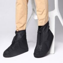 Couvre-chaussures de pluie imperméables, couvre-chaussures de vélo d'extérieur réutilisables avec fermeture éclair, antidérapantes, équipement pour bottes