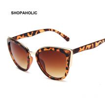 Lunettes De soleil œil De chat femme | Lunettes De soleil De styliste, lunettes De soleil rétro De , léopard noir, Oculos De Sol Feminino