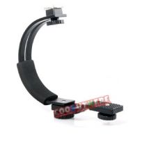100% support d'appareil photo en forme de C pour Flash LED lumière vidéo DC DSLR appareil photo reflex numérique mini caméscope DV déclenchement de chaussures chaudes et Flash
