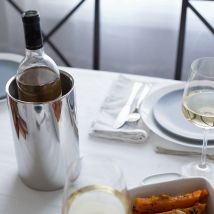 Seau isotherme avec aérateur de vin-convient aux bouteilles de vin de 750Ml, garde le vin froid pendant des heures | Acier inoxydable sans sueur