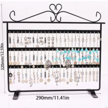 72 trous boucles d'oreilles oreille goujons présentoir vitrine métal bijoux organisateur support plat support pour boucle d'oreilles