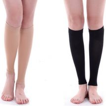 Manchon de soutien élastique pour femme, 1 paire, soulage les varices, la Circulation et la Compression des jambes