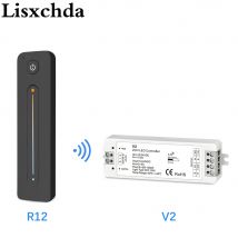 WW CW LED Regler 12 V 24 V 10A 2CH 2,4G Dual Farbe Licht Streifen LED Dimmer Regler RF drahtlose Ultra empfindliche berühren Fernbedienung