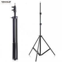 DROCLIE 210CM métal trépied téléphone mobile en direct support anneau lumière sol trépied support