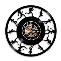 Lampe murale en vinyle pour Marathon, éclairage LED, pour athlétisme, Fitness, enregistrement, horloge murale, salle de Sport, Art
