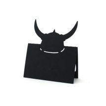 Viking-casque cartes de Place 3D | Carte numéro d'escorsure, carte rustique d'anniversaire, réception de mariée, marqueurs de sièges de table pour mariage