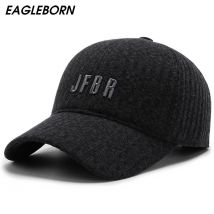 Nouveaux hommes chapeau Simple papa chapeau chapeau Plus velours épais lettre casquette de Baseball résistant au froid casquette de Baseball hommes hiver coton casquette